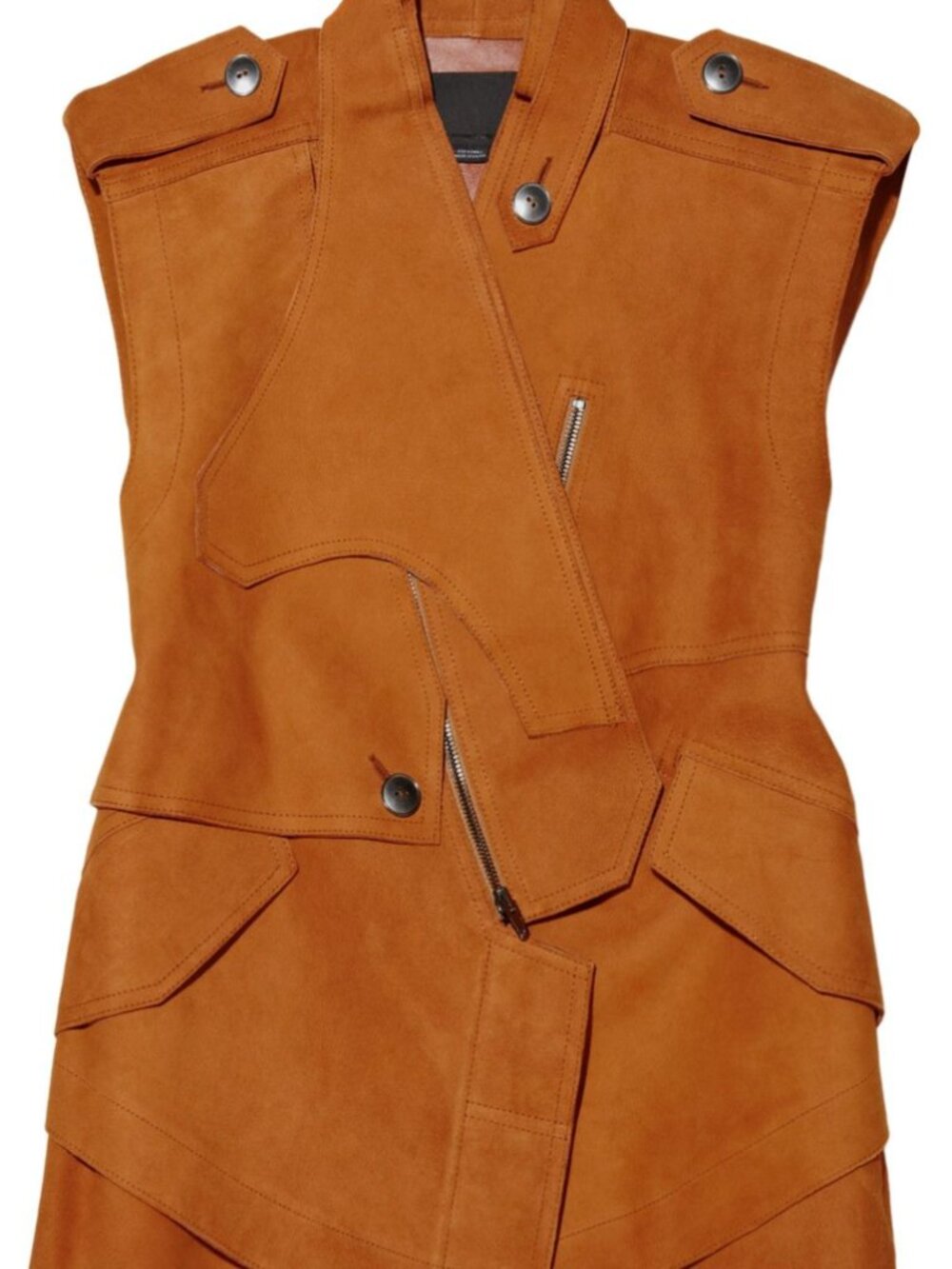 Alexander Wang Suede Biker Vest - Picture 2 of 9